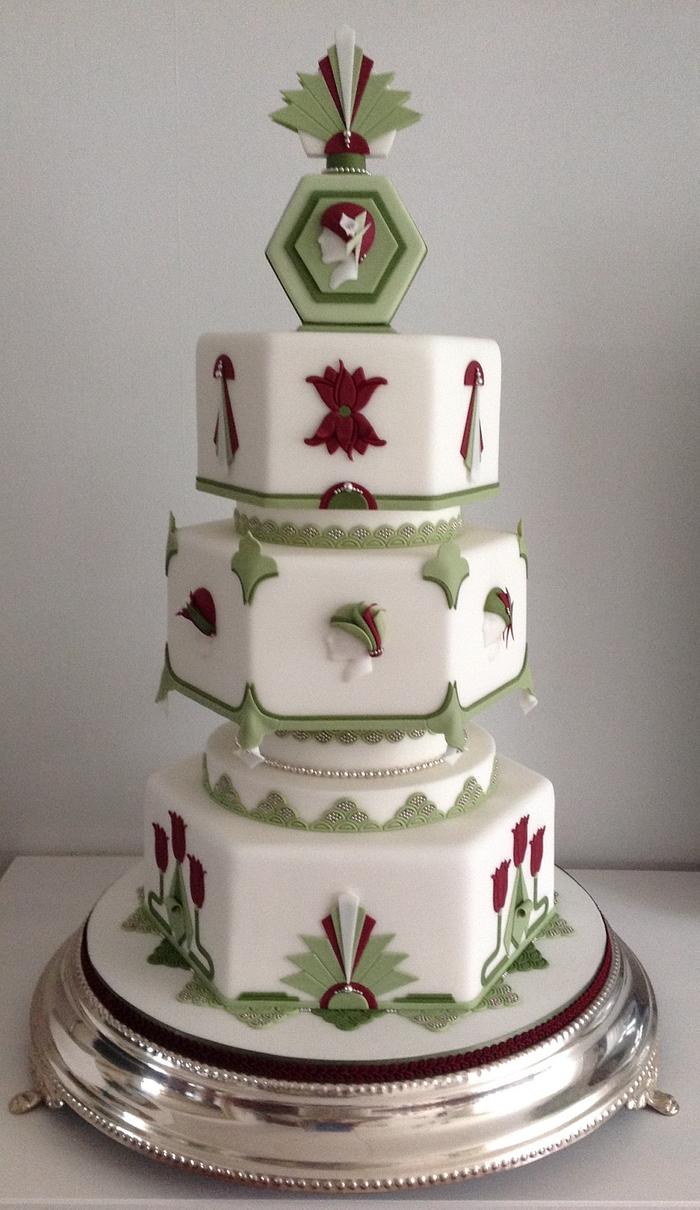 Art Deco Weddingcake
