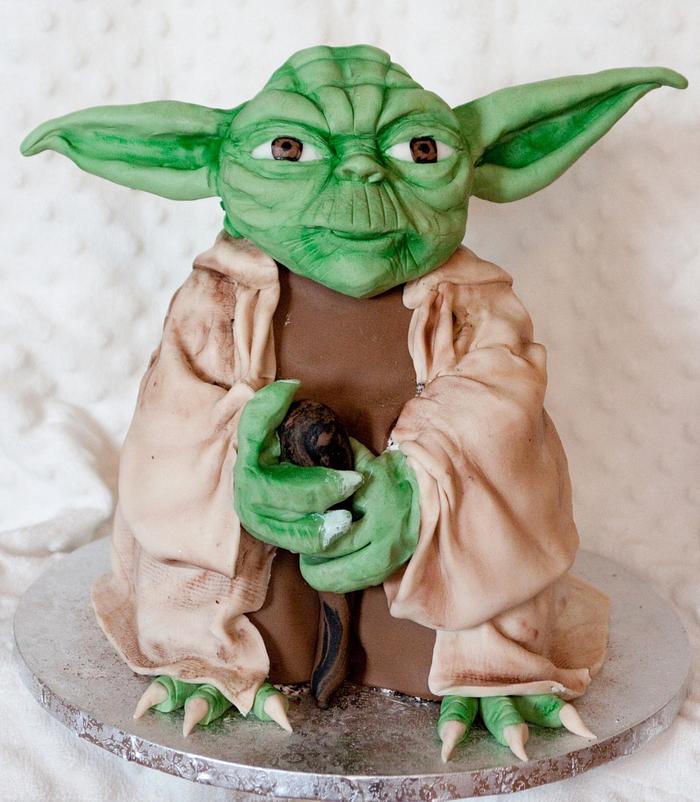 Yoda-Star Wars cake