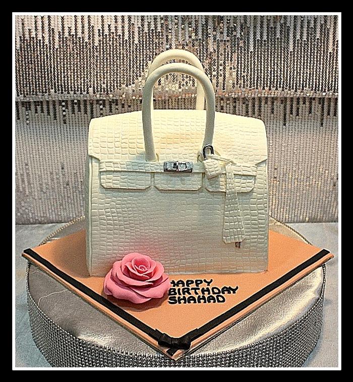 Hermes handbag cake