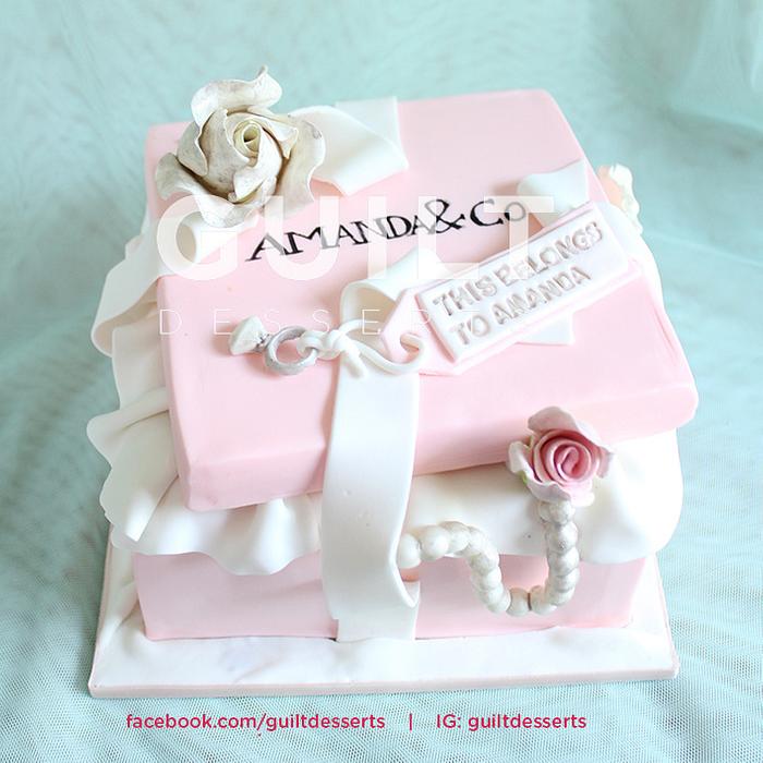Pink Tiffany Box Cake, Cupcakes, Cakepops