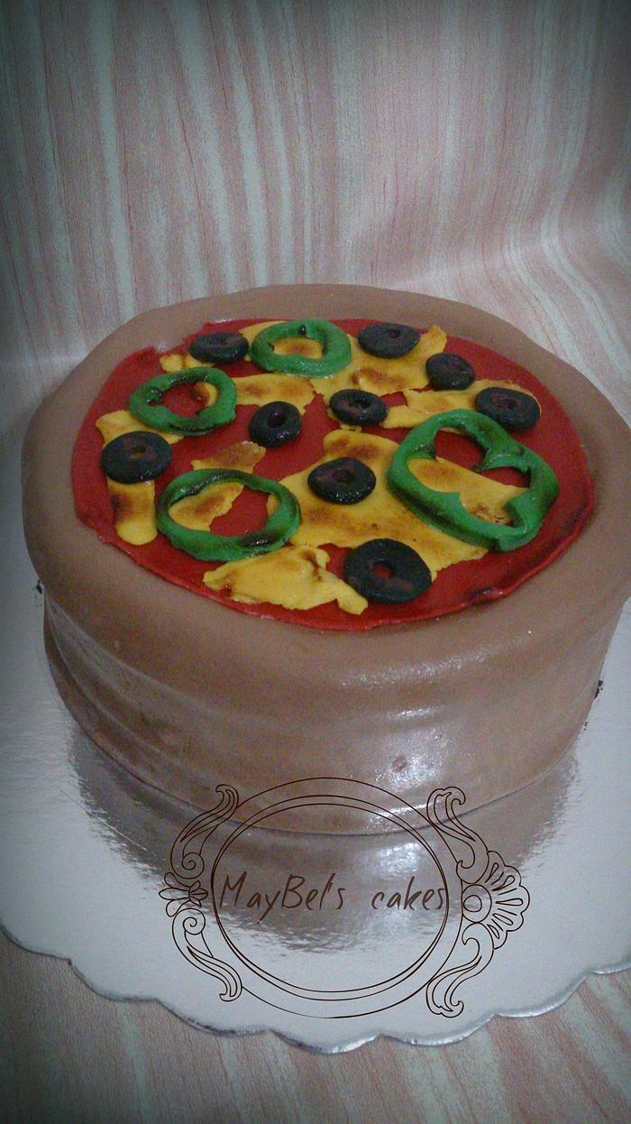 Pizza cake 