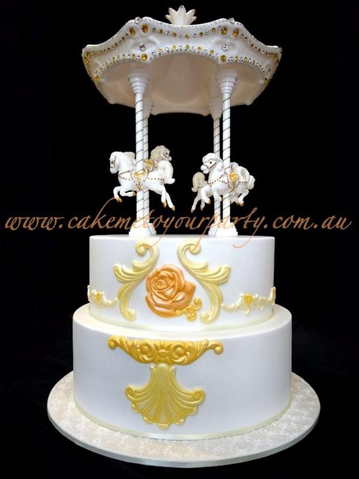 Swarovski Crystal Carousel Cake