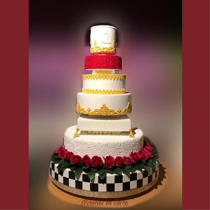 Modernwedding cake