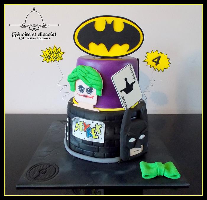 Batman and joker cake