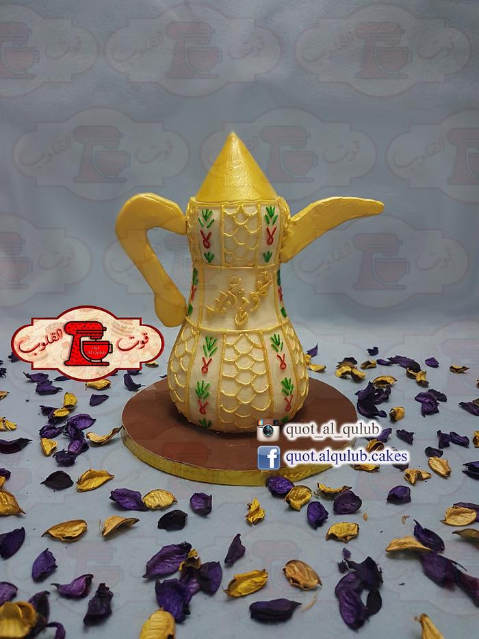 3D Arabic Coffee Dallah Cake