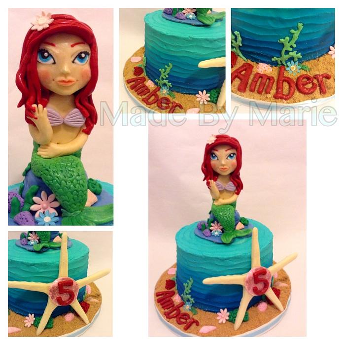 Ariel Mermaid Cake 