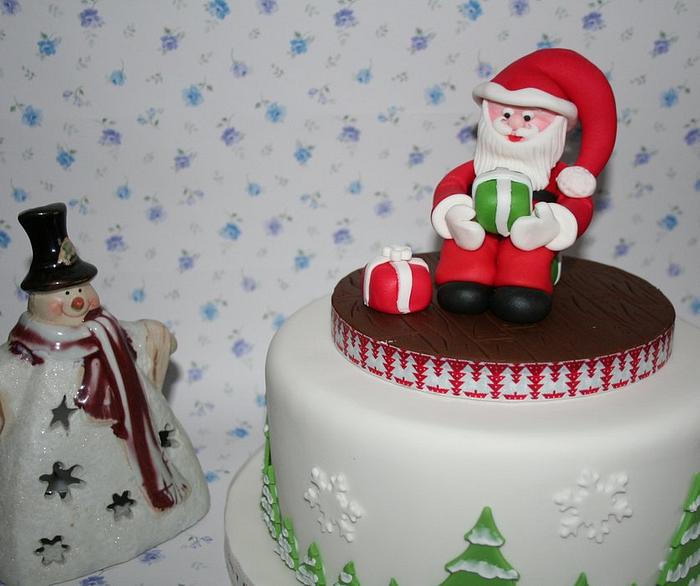 Santa Topper Cake