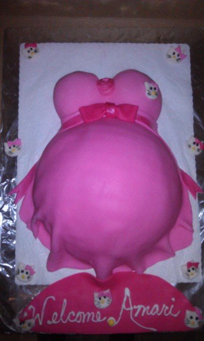 Pregnant Belly- Hello Kitty 