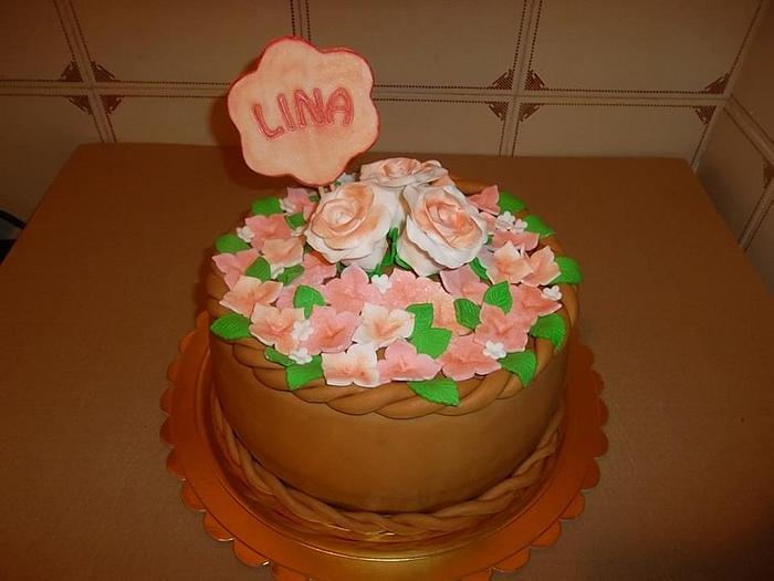 flower pot cake....