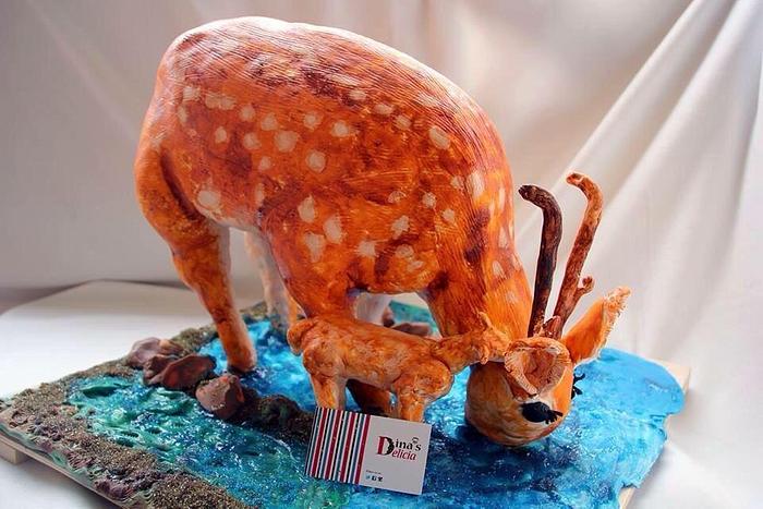 3D deer cake