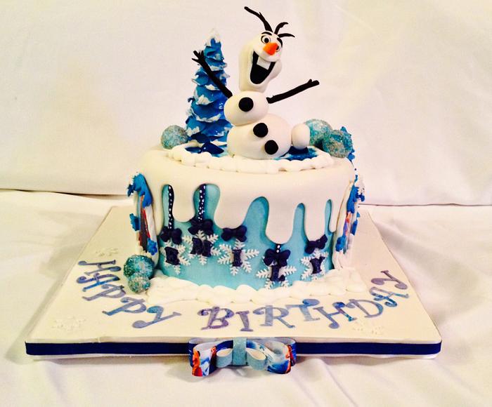 Disney's Frozen Birthday cake!!! Let it go: Olaf