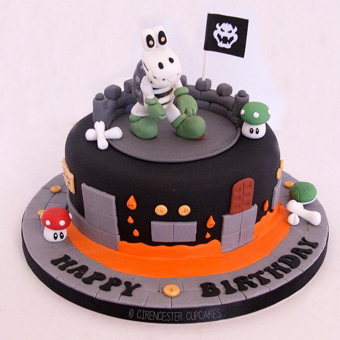 Mario Dry Bones Birthday Cake