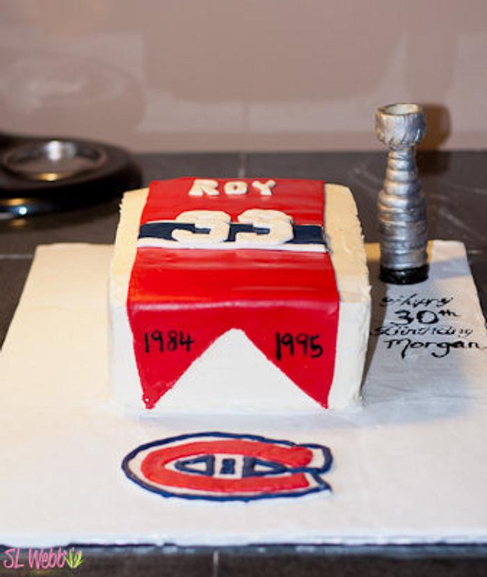 Montreal Canadiens Theme Cake