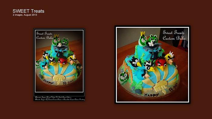 Angry Bird Birthday cake.