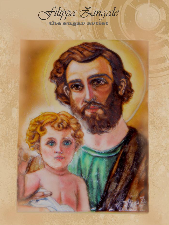 San Joseph and baby Jesus