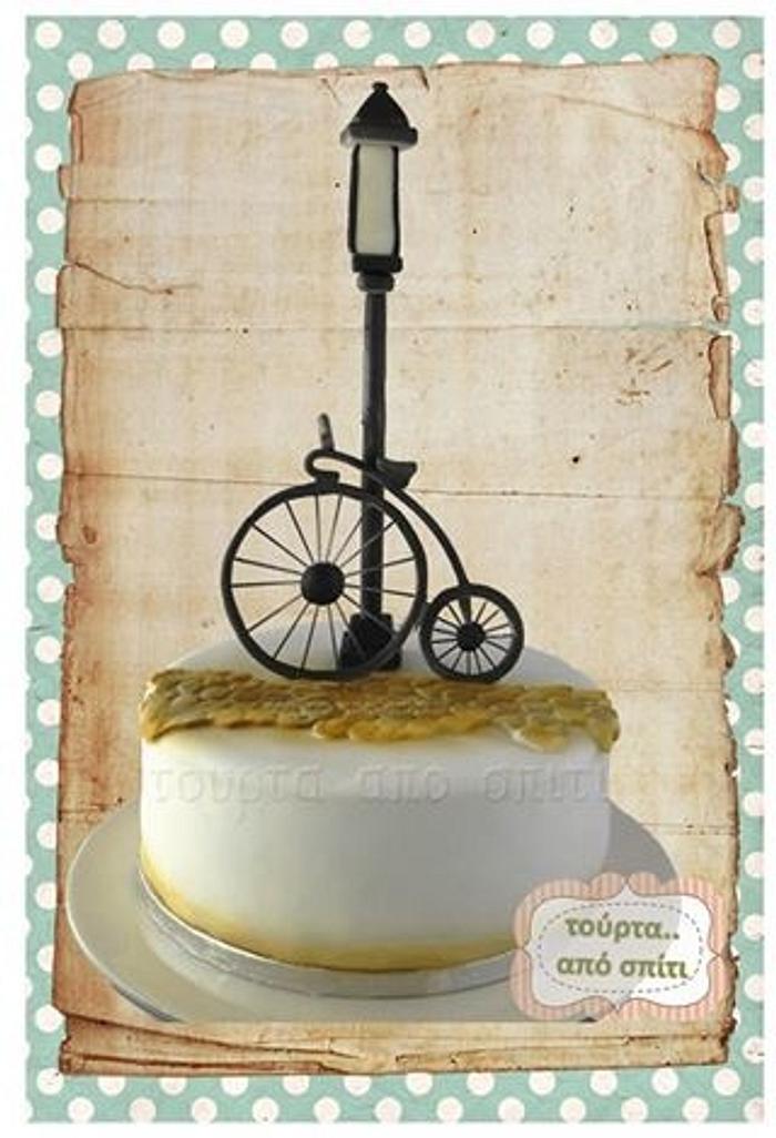 retro bicycle cake 