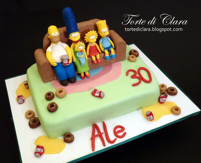 The Simpsons cake