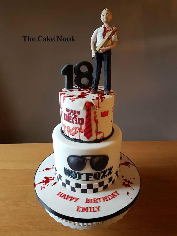 Simon Pegg films Inspired Cake.