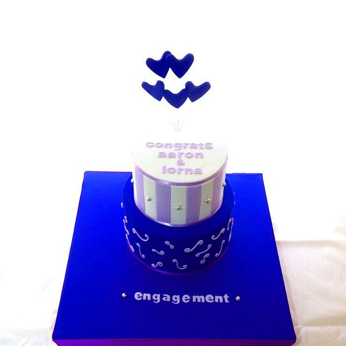 engagement cake 