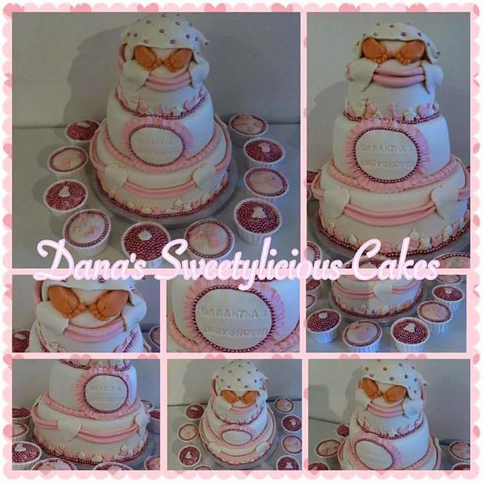 Babyshower cake girl 