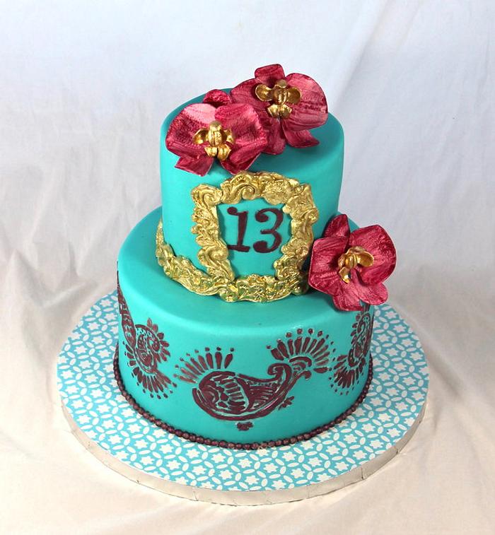 13th birthday cake