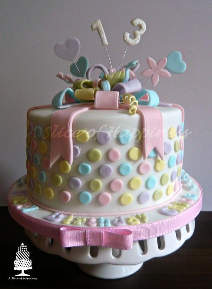 A Present Cake - Lots of Dots