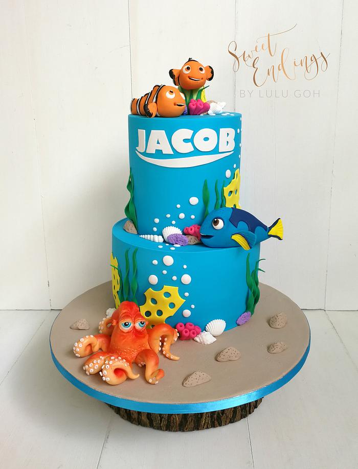 Finding Nemo (Under the Sea) - Decorated Cake by Lulu Goh - CakesDecor