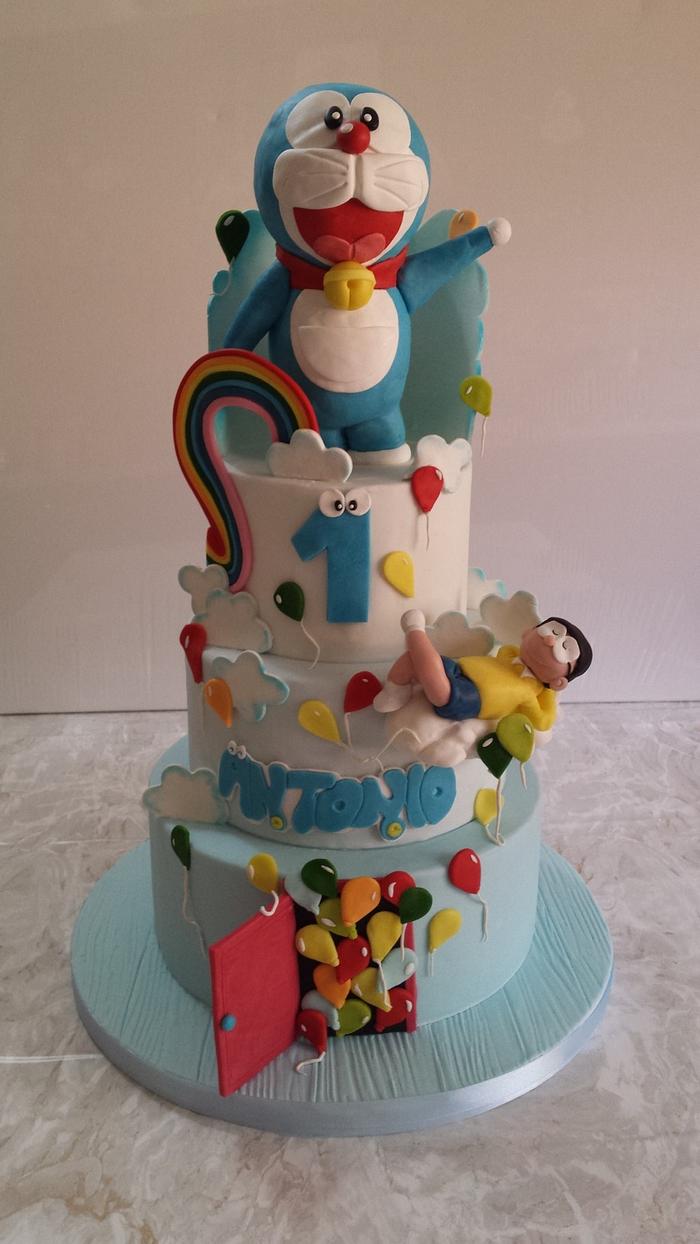 Doraemon cake - Decorated Cake by Simona - CakesDecor