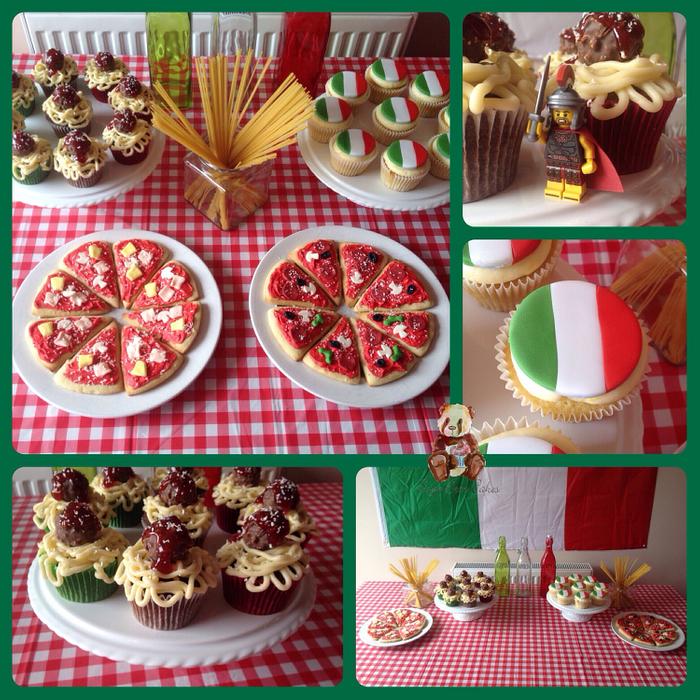 Italian Themed Dessert Table