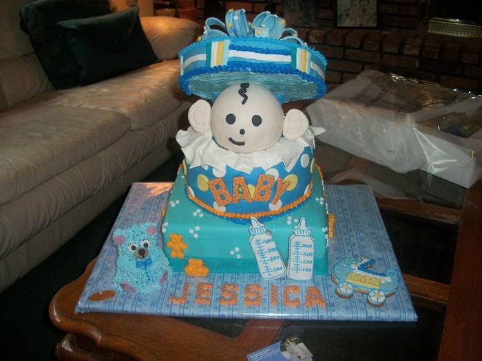 Baby shower cake from Enchanted Cakes on FB