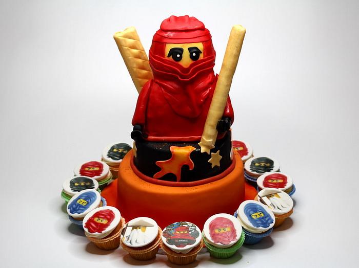 Ninjago Cake and Cupcakes