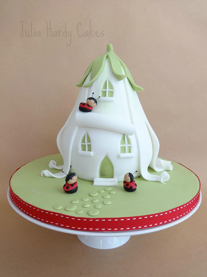 Ladybird House Cake