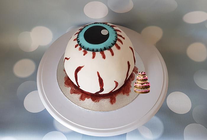 Halloween cake, eyeball 