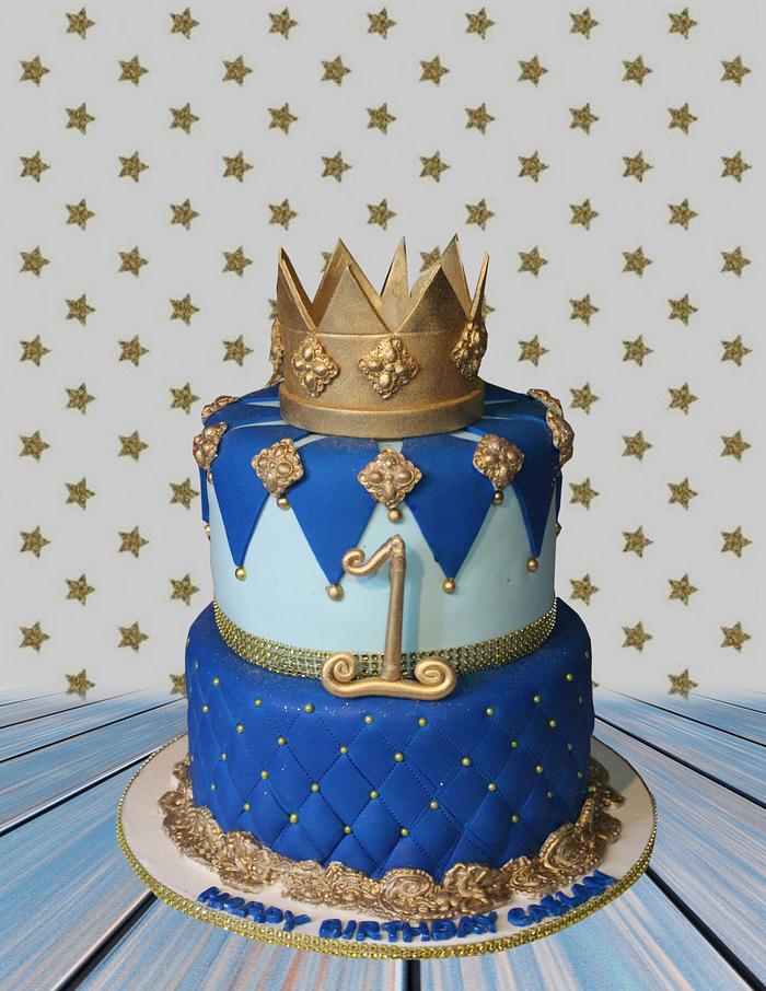 Crown Cakes - Blue & Black