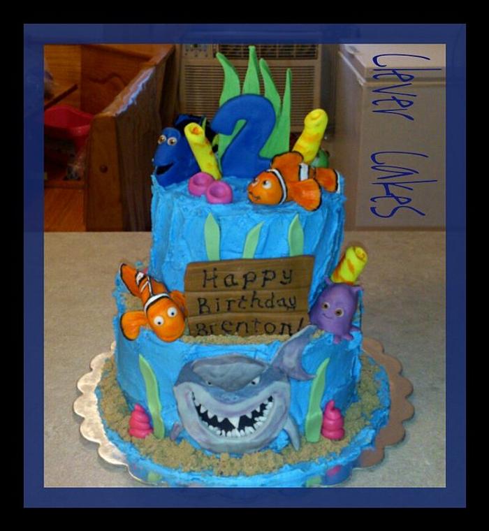 Edible Nemo Characters Cake
