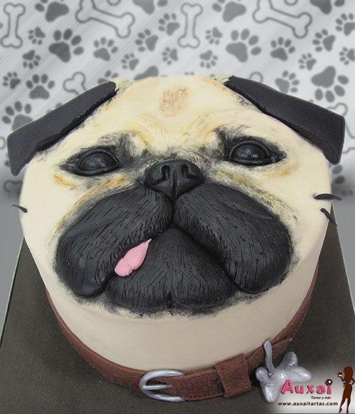 Pug face cake