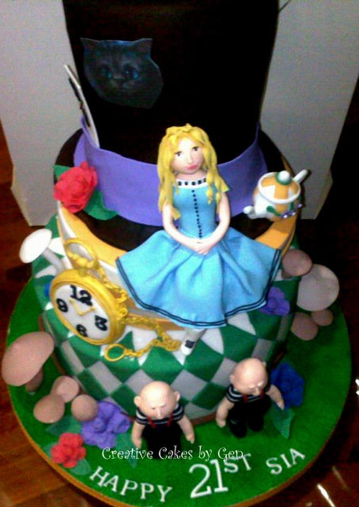 Alice in Wonderland Cake