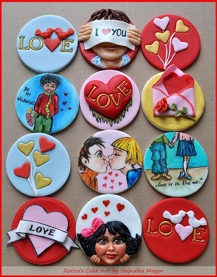 Valentine's Cupcake toppers