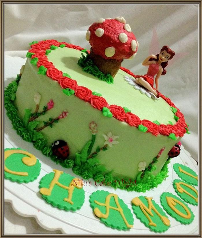 Garden themed cake with Rossetta