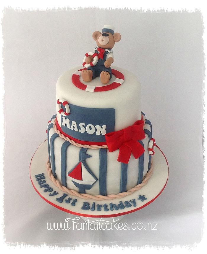 Sailor Teddy Birthday Cake