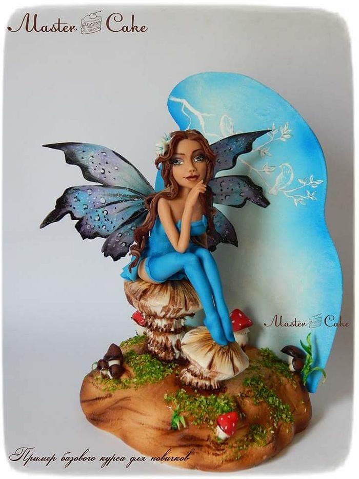 Fairy story in blue
