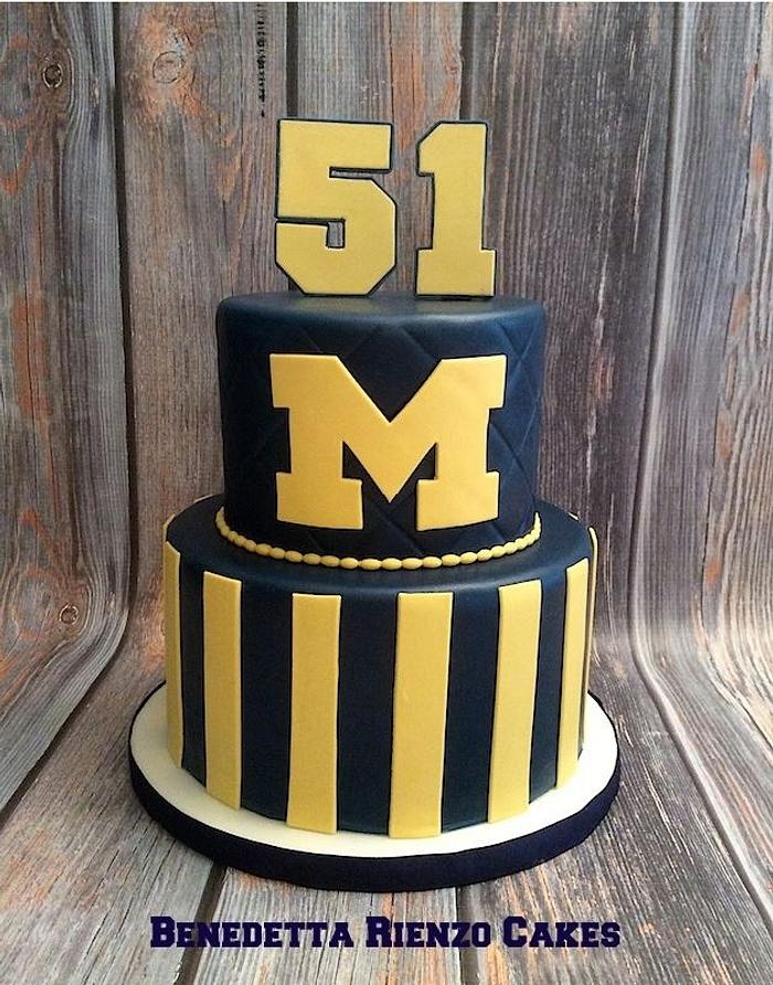 University of Michigan Anniversary Cake
