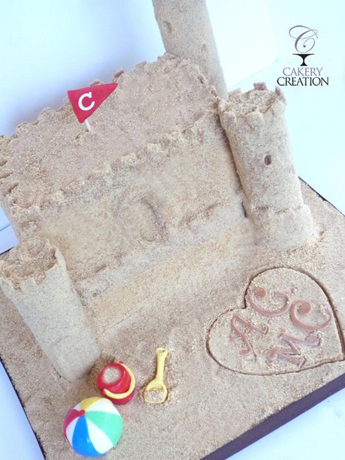 Sand Castle Cake