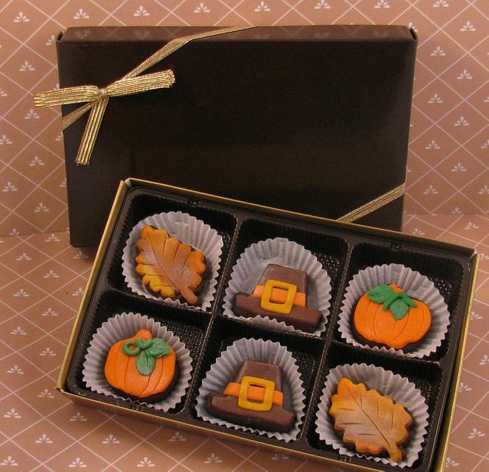 Thanksgiving Brownie Bites Gift Box