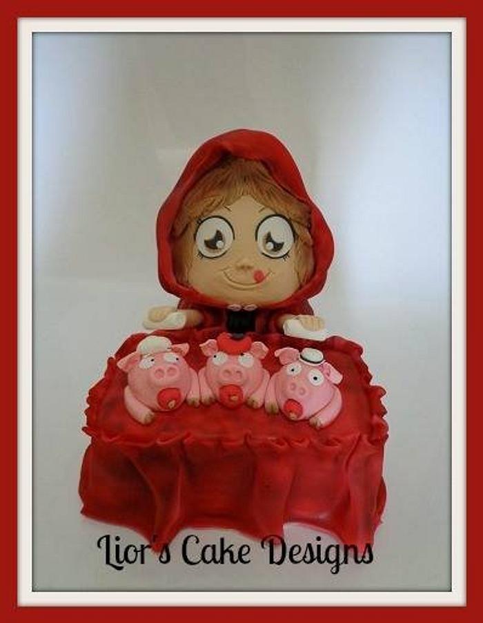 Little Red Riding Hood Threadcakes entry.