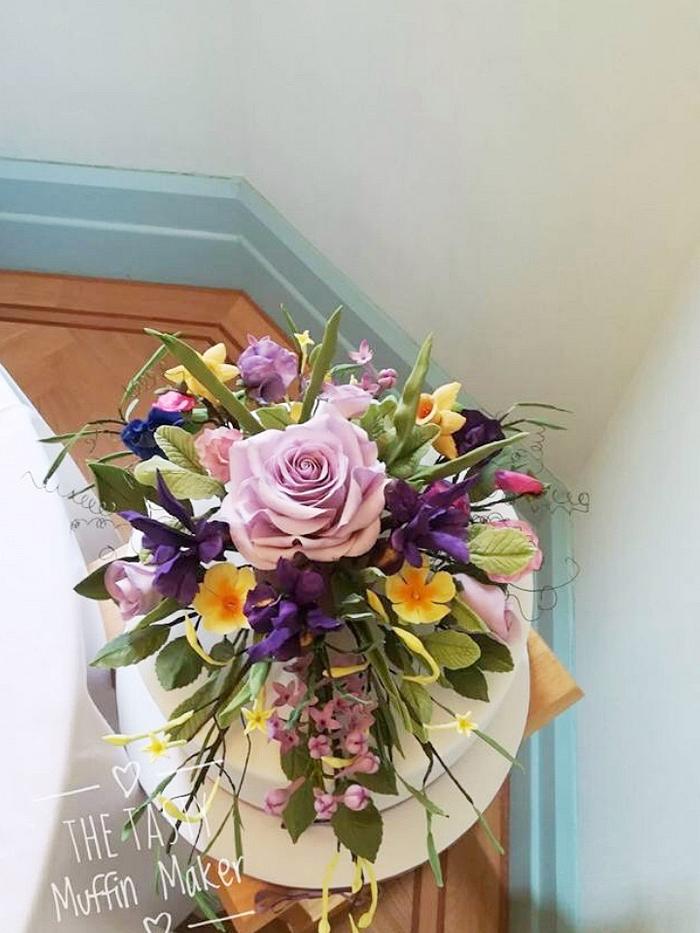 Spring flower arrangement 