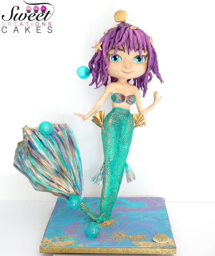 Mermaid 3d cake
