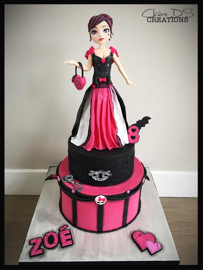 Birthday cake Monster High with Draculaura