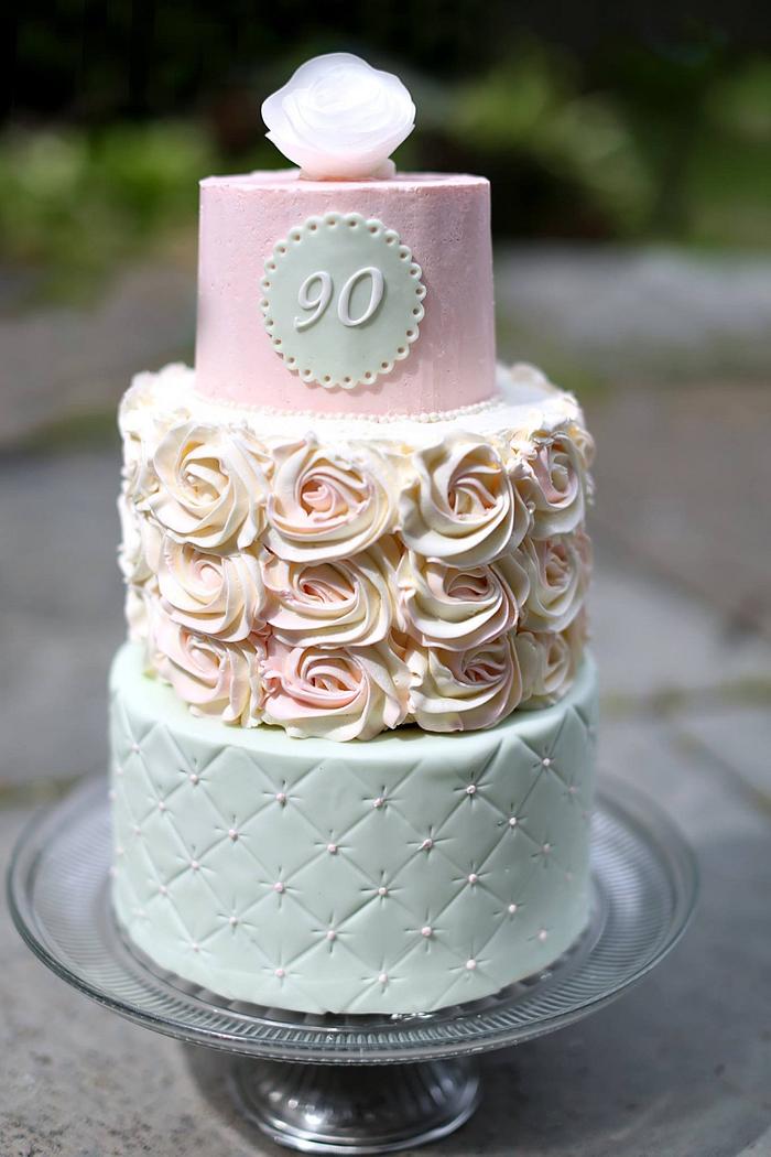 For a sweet and sophisticated 90th birthday 