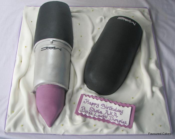 M.A.C. Lipstick Cake